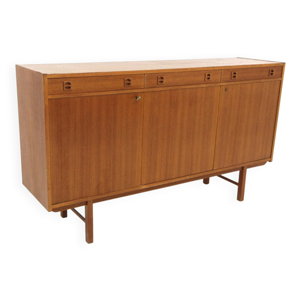 Enfilade scandinave en teck et en chêne, Suède, 1960