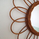 Sun vintage rattan mirror 18cm