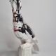 Cockatoo sculpture in biscuit porcelain, Pols Potten, 33 cm