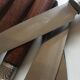 6 knives engraved Paris in art deco rosewood.