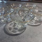 5 Champagne glasses