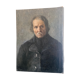 Portrait d’homme, peinture à l’huile école hongroise, xixe siècle