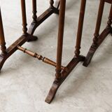 Set of 3 nesting tables in inlaid wood