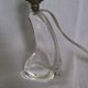 Lampe en cristal Daum France pied forme libre