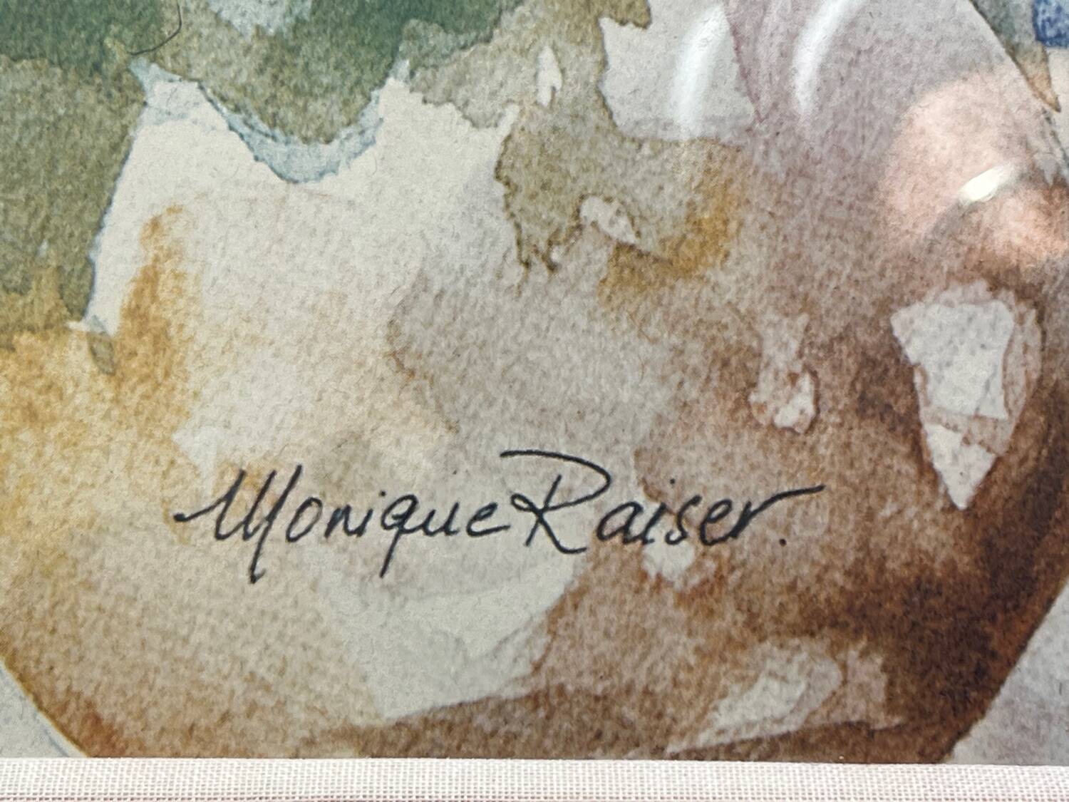 Painting: watercolor by Monique Raiser