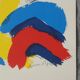 Colour lithograph, Bengt Lindström, 1995, The Giant on the Mountain,
