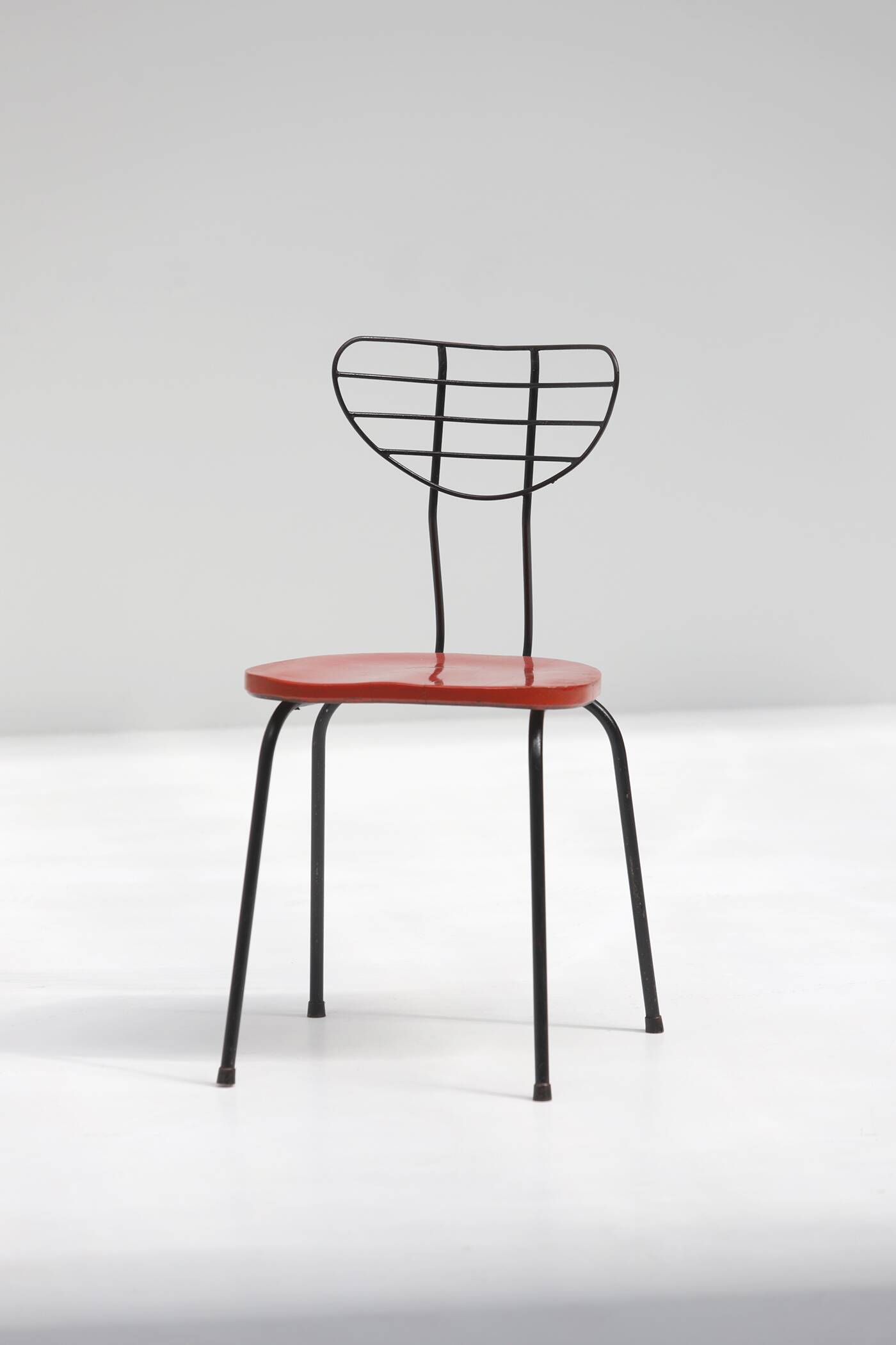 Set of 4 modernist mid-century radar chairs 1950s Belgium