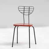 Set of 4 modernist mid-century radar chairs 1950s Belgium