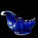 large old centerpiece, ARPO porcelain made in Romania, midnight blue and gold