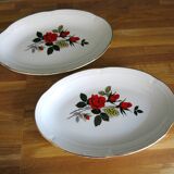 2 dishes from Moulin des Loups, "Carmen" model, in very good condition