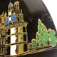 Plat en céramique de Longwy, décor Chambord par Valenti