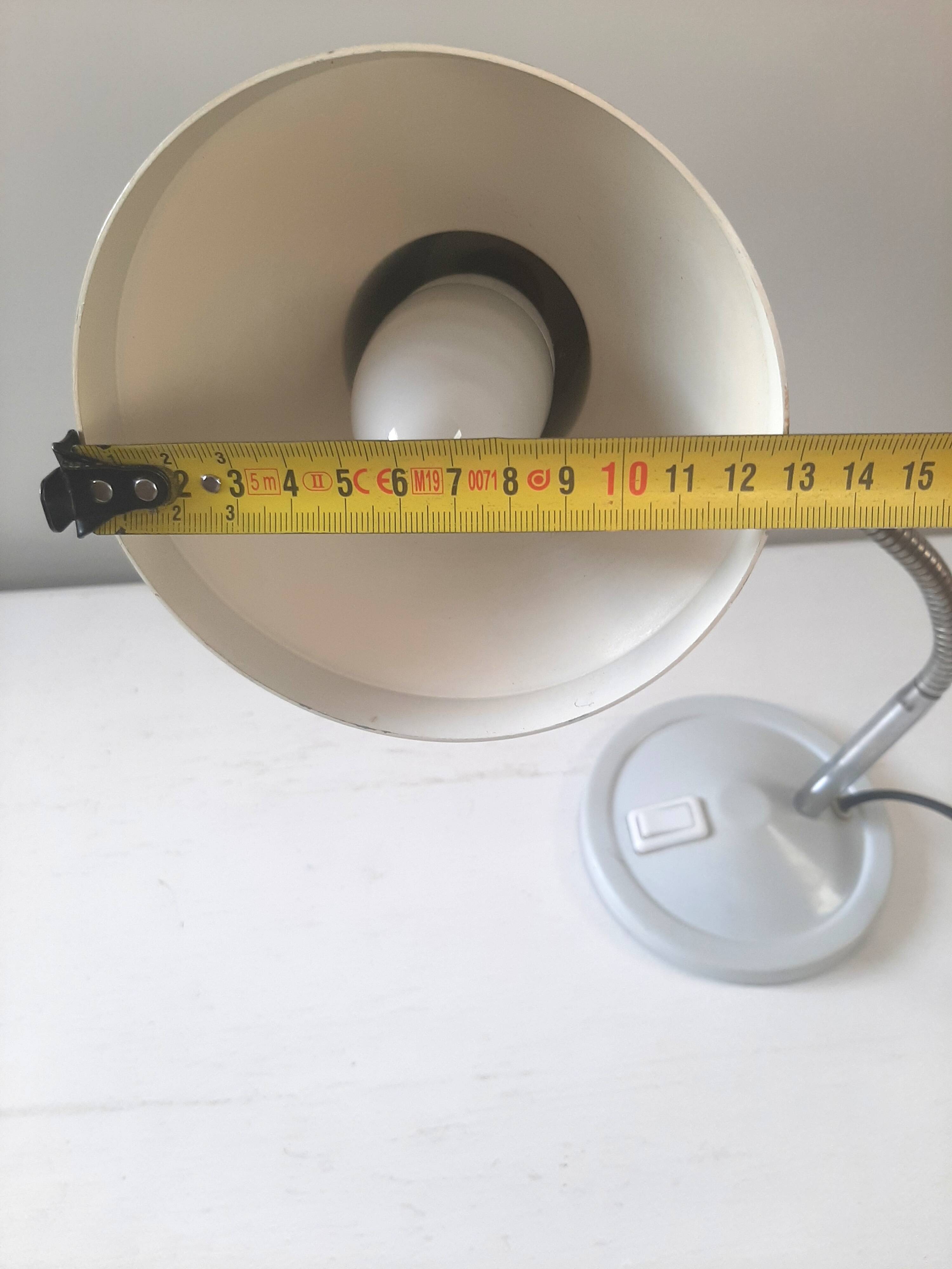 Vintage grey metal desk lamp