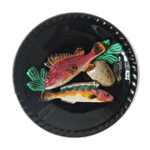 Assiette en barbotine