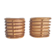 Pair of vintage bamboo sconces