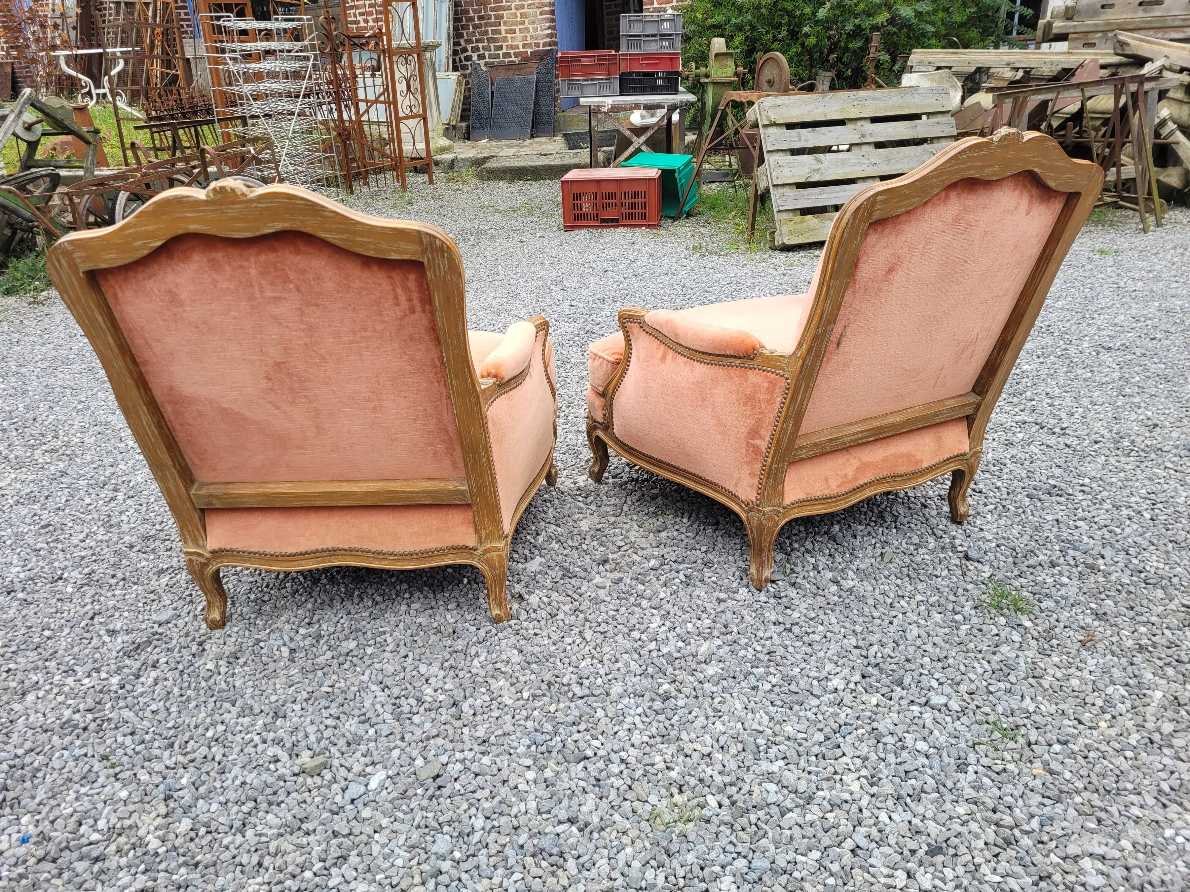 Pair of shepherdess style louis XV