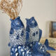 Duo of vases in antique slip