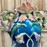 Grand vase barbotine Art Nouveau