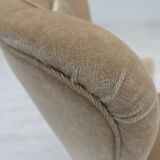 1960s, Danish armchair in green/brown furniture velour, original condition.