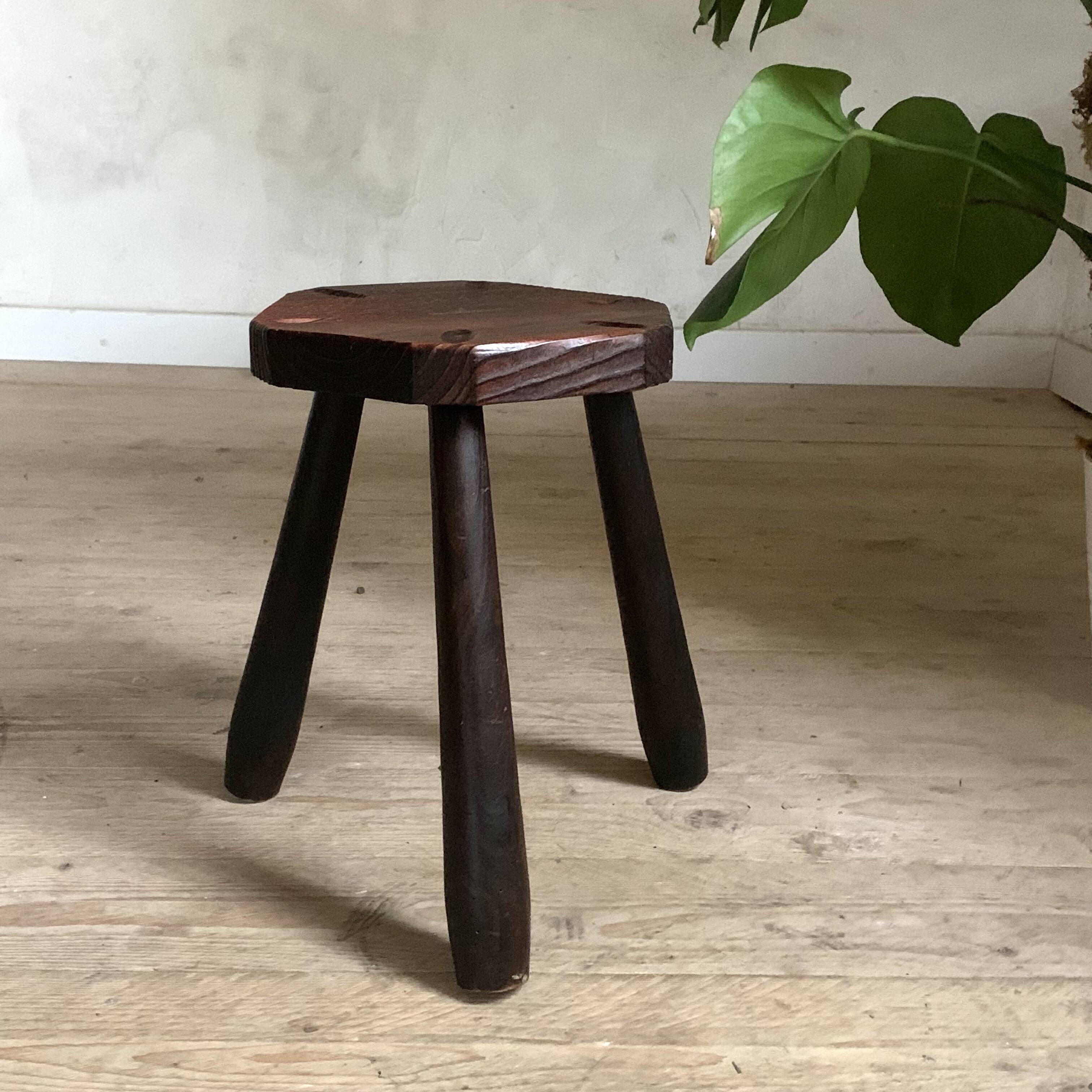 Vintage Brutalism Farm Stool