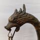 Lampe naga en bronze années 1930