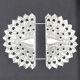 Antique Godinger silver plated metal trivet - peacock - made in Italy