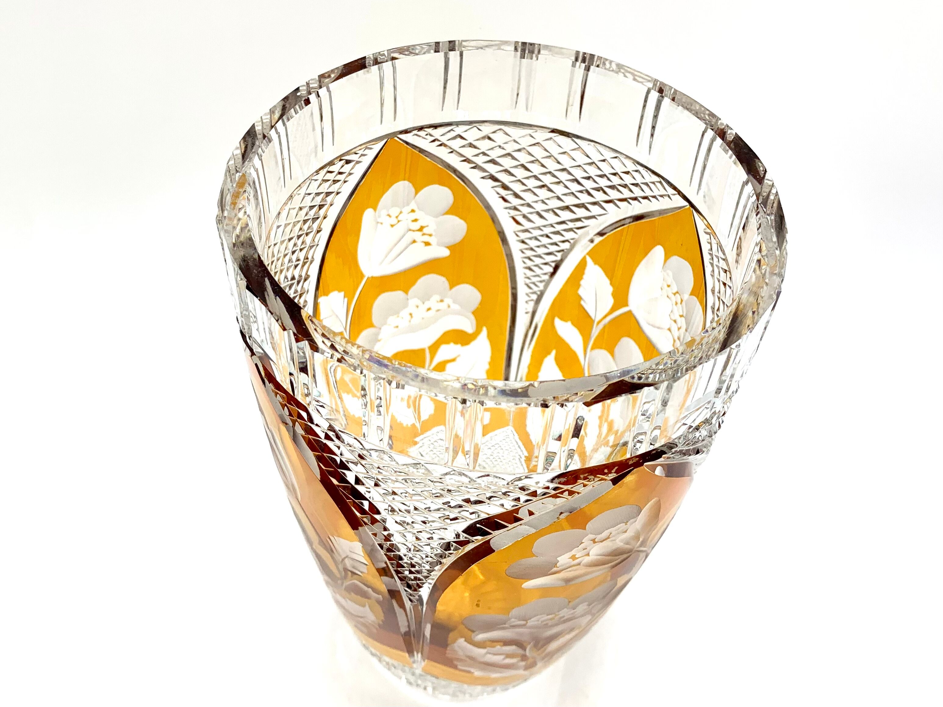 Crystal vase, Julia Glassworks, 1960s