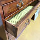 19th century Georgian style commode in end-grain wood marquetry.