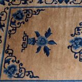 Tapis ancien chinois peking fait main 94cm x 161cm 1940s