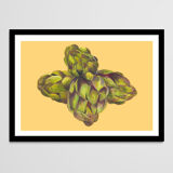 Pastel Artichoke A4 - flower vegetable