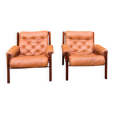 Paire de fauteuils "Dickie" par Arne Norell – Suède, années 1970