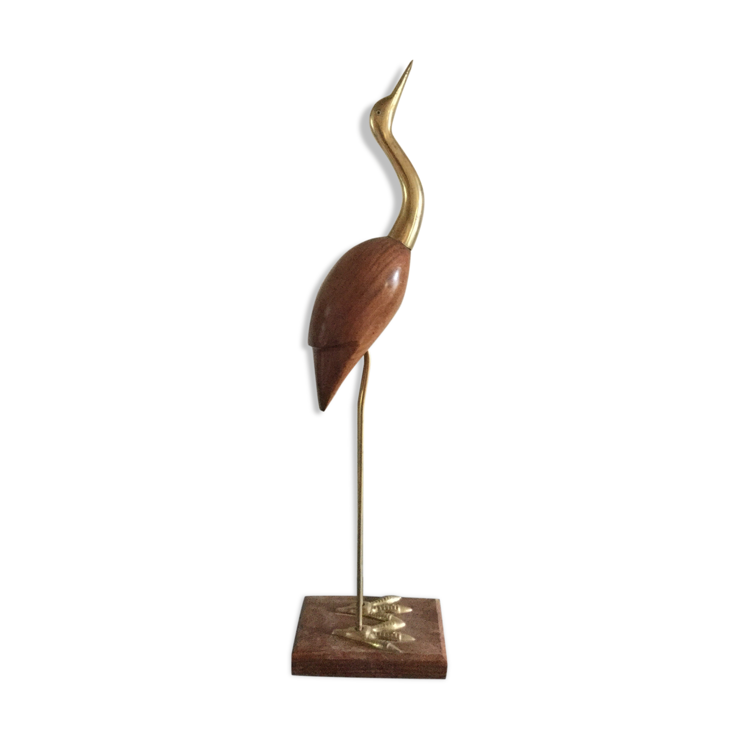 Brass heron