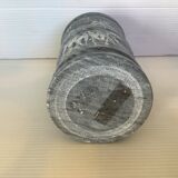 Grey black marble pencil pot vase