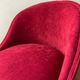 Fauteuil bergère Art Déco en loupe d’orme et velours