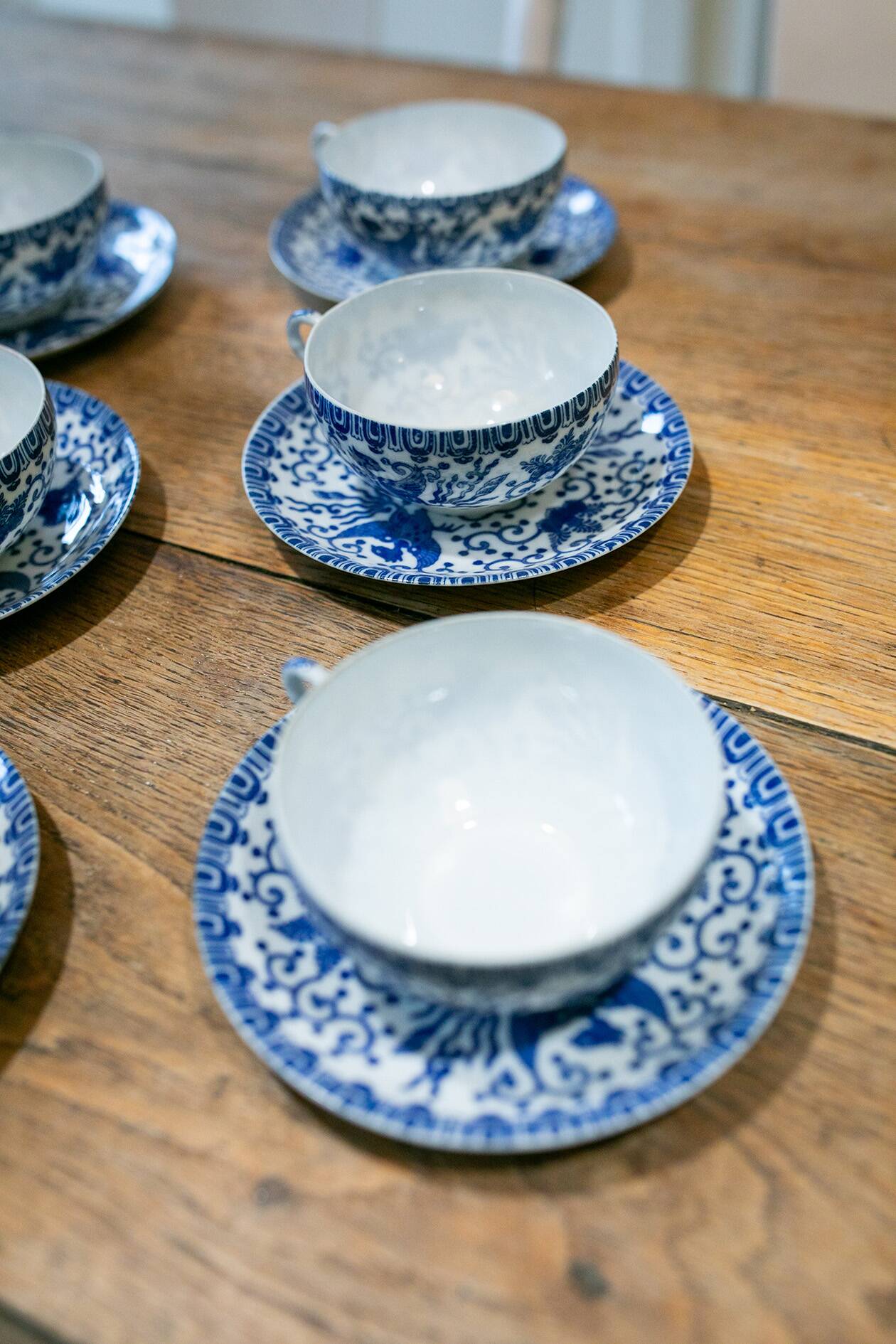 Le lot de 6 tasses japonaises