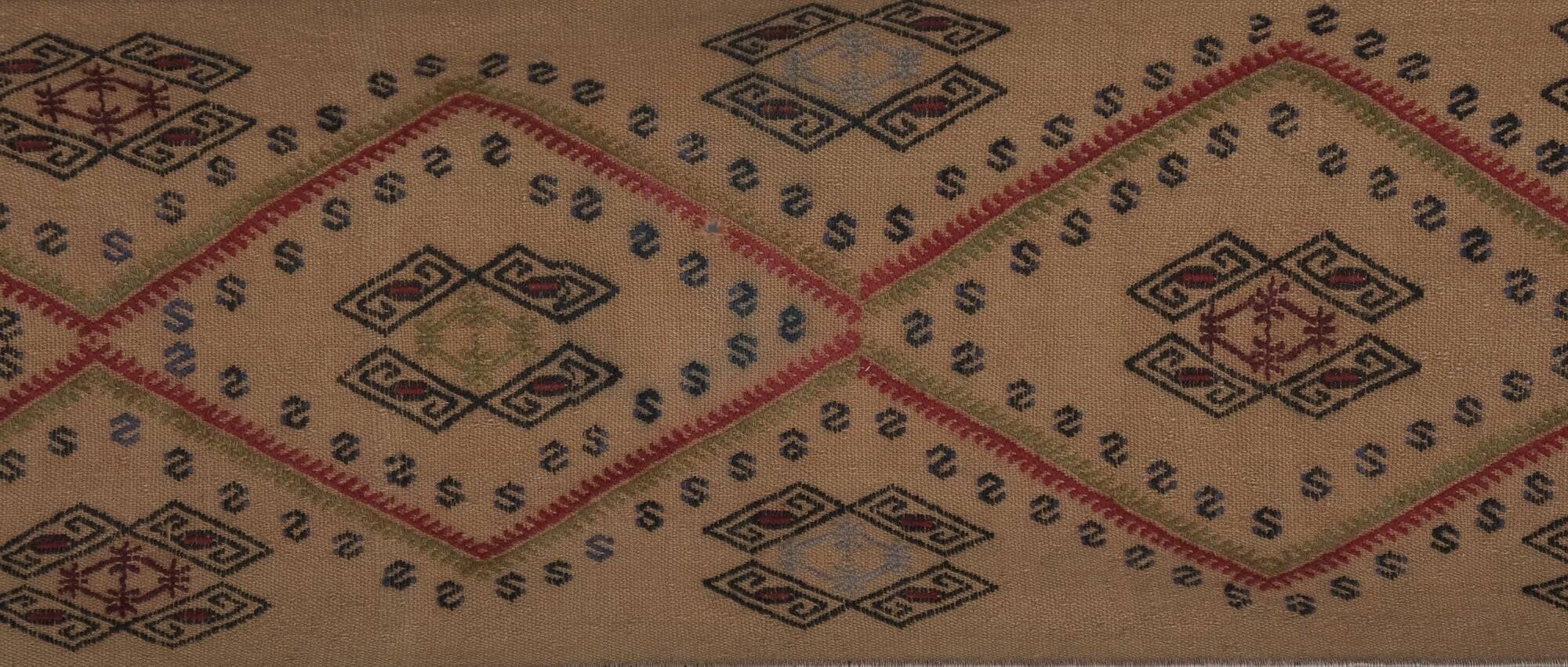 Vintage Turkish hallway rug 50x455 cm