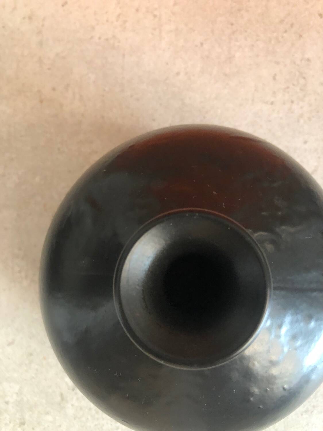 Black vase