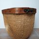 Wood and wicker pan