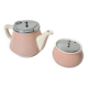 Vintage Villeroy & Boch Powder Pink Teapot and Sugar Bowl