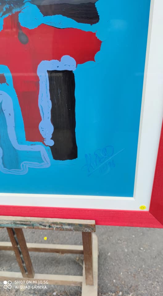 Abstract face painting