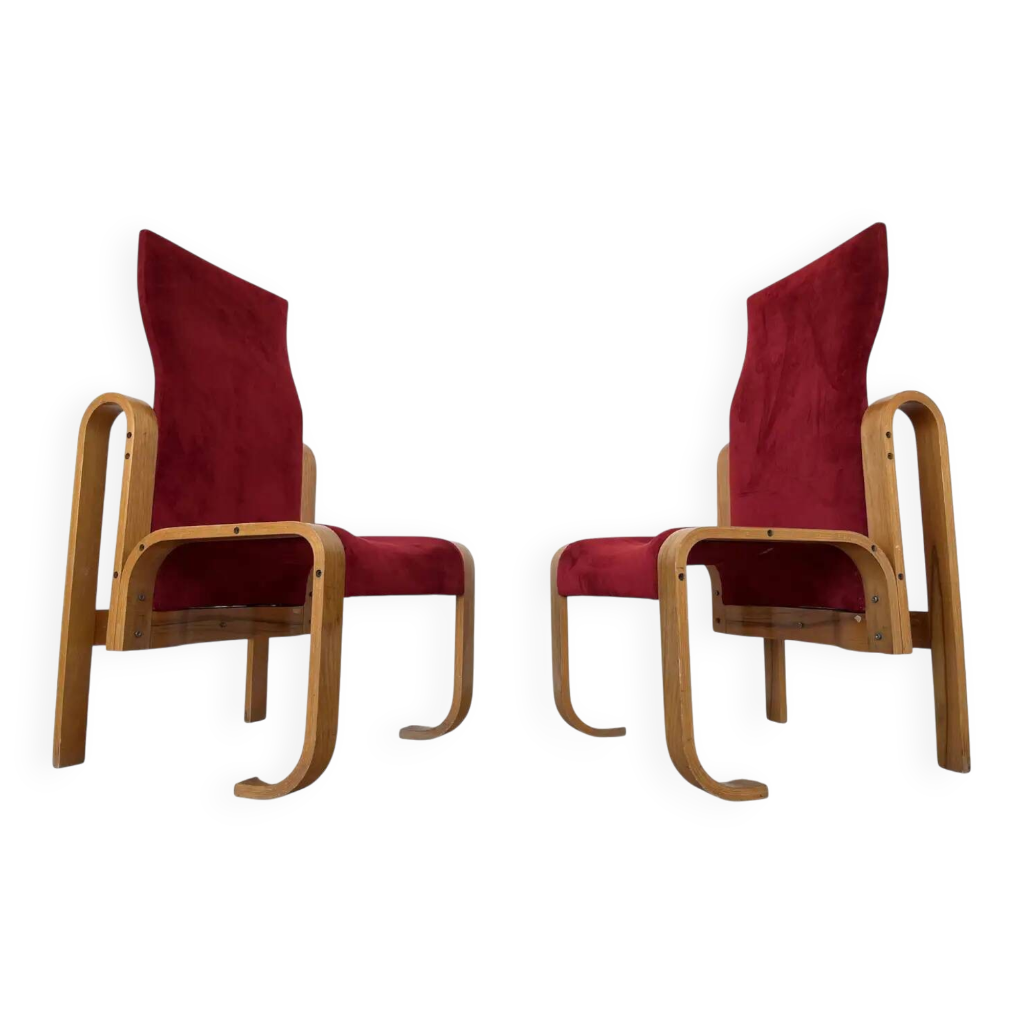 Rare chairs by Jan Bočan for the Czechoslovakian Embassy in Stockholm, 1972