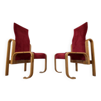 Rare chairs by Jan Bočan for the Czechoslovakian Embassy in Stockholm, 1972