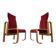 Rare chairs by Jan Bočan for the Czechoslovakian Embassy in Stockholm, 1972