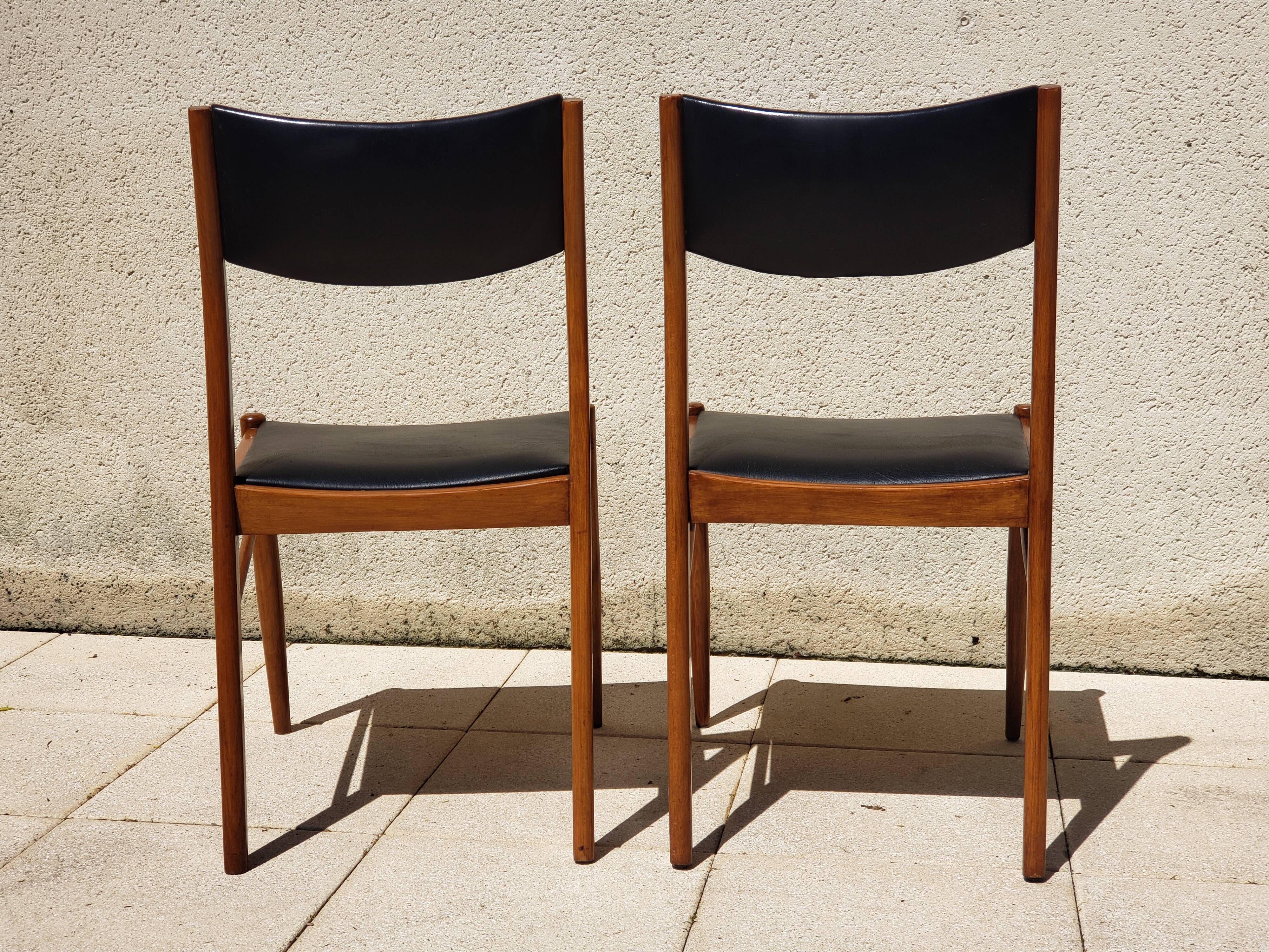 4 vintage chairs from the 50s/60s