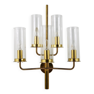 Hans-Agne Jakobsson Sonata Wall Light with 5 Arms, Mid-Century Style, Markaryd, 1960