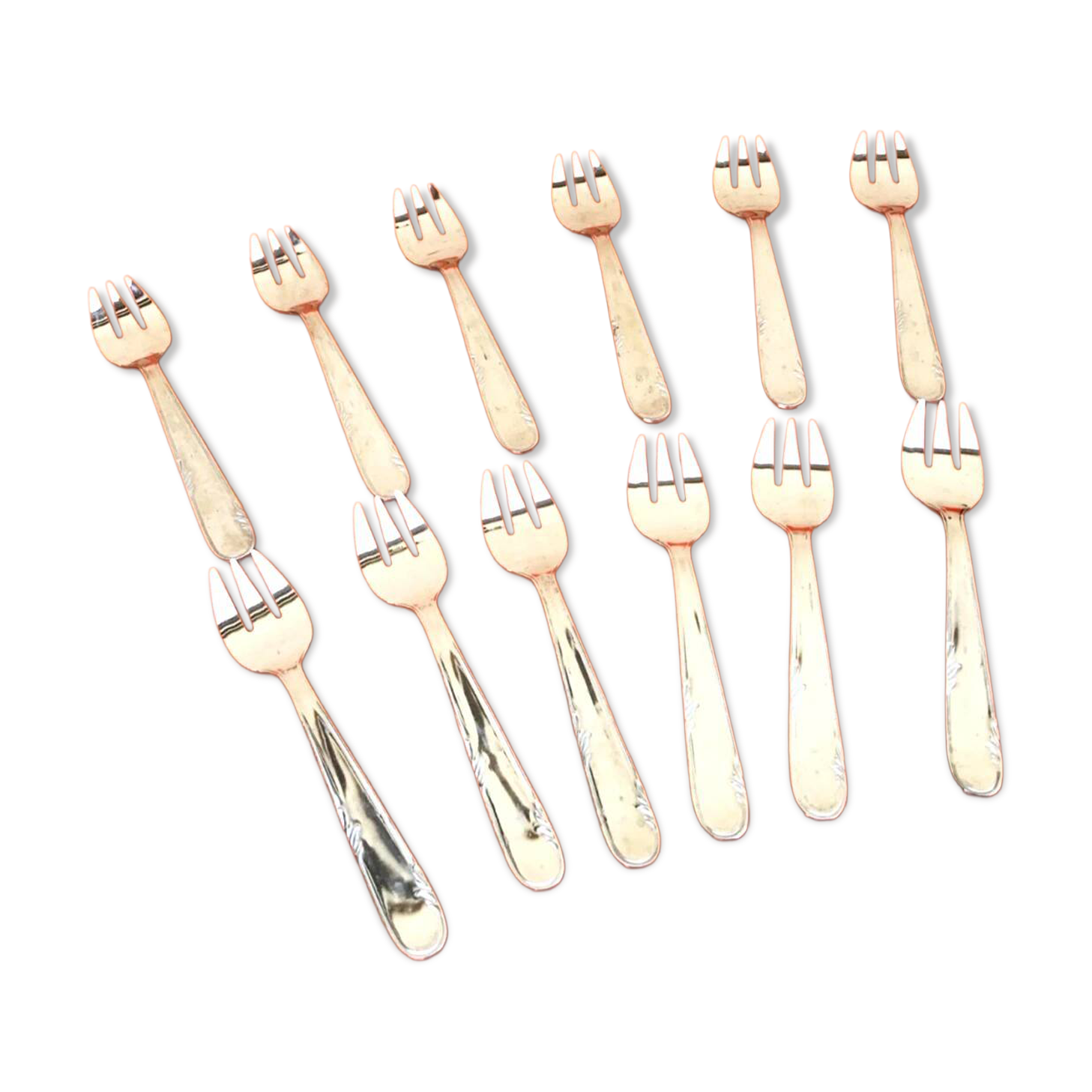 1970s 12 dessert forks Guy Degrenne