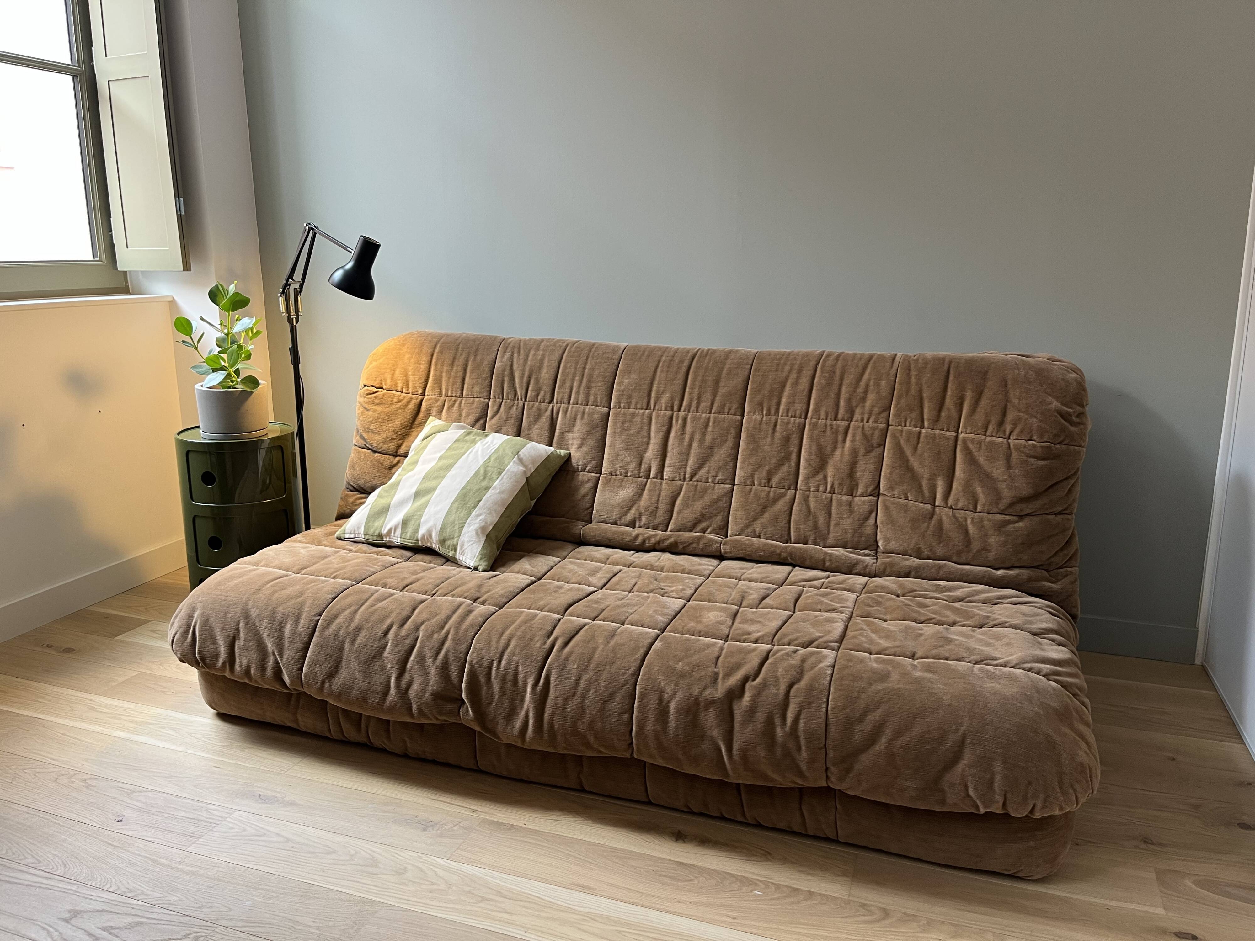 Vintage Cinna sofa model Gao Brown velvet