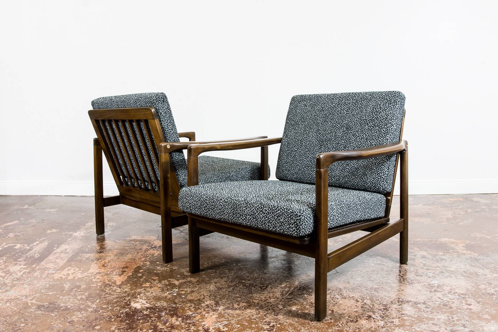 Mid Century Armchairs By Zenon Bączyk, 1960's, Set Of 2