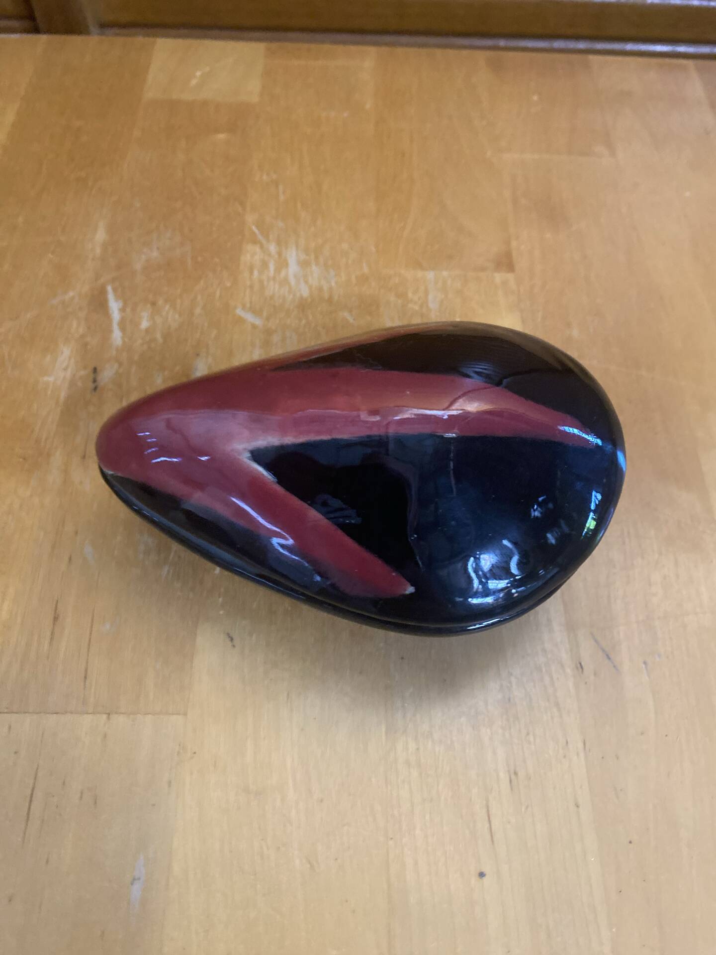 Vallauris ashtray polychrome ceramic shell shape vintage