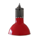 Large red aluminum lamp.