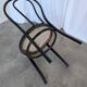 Vintage Thonet Style Dining Chair: Black Bentwood Cane Seat